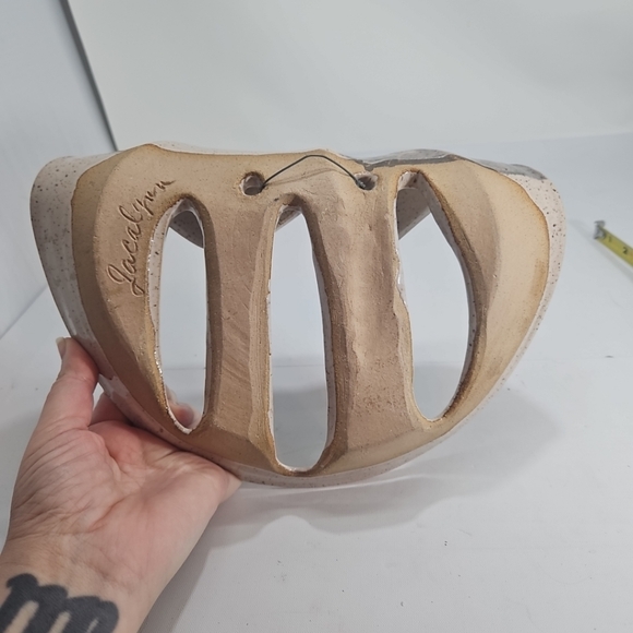 Vintage Signed Jacalynn Art Pottery Wall Hanging - Picture 8 of 10